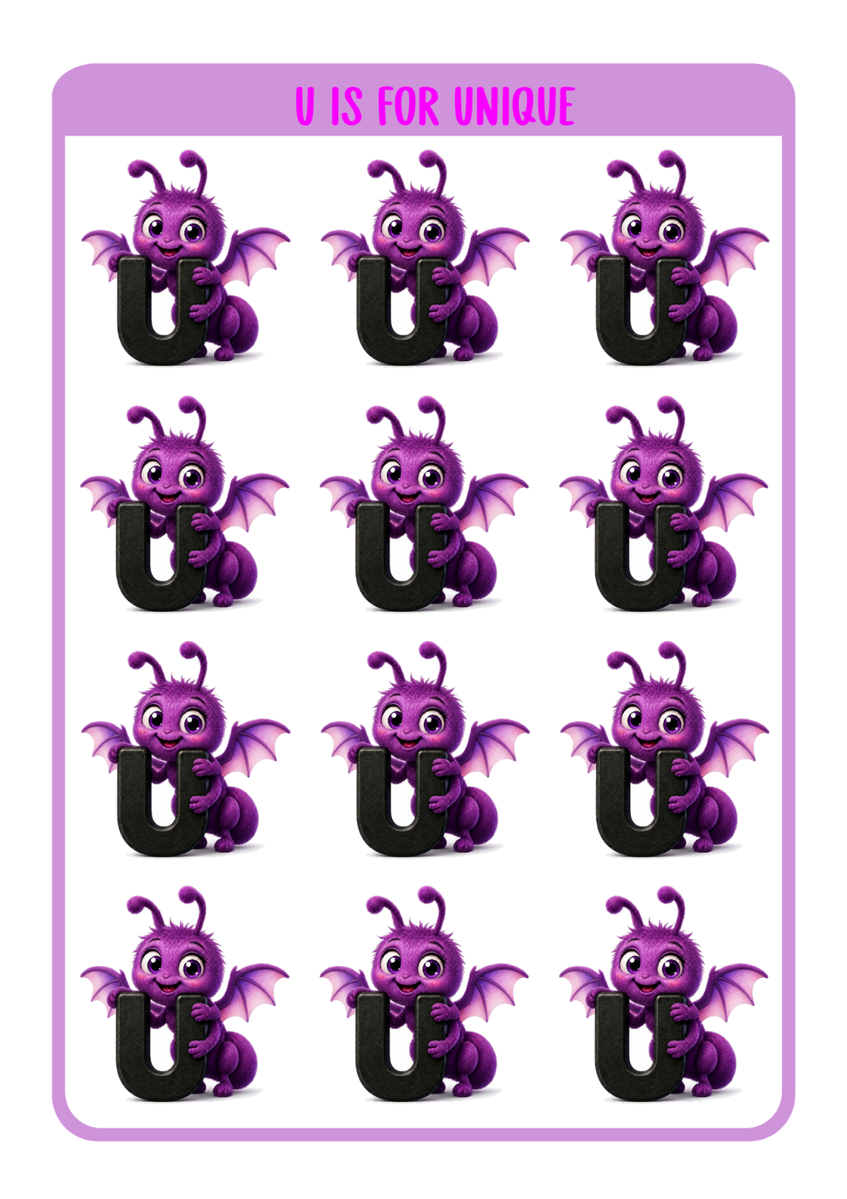 U is for Unique
